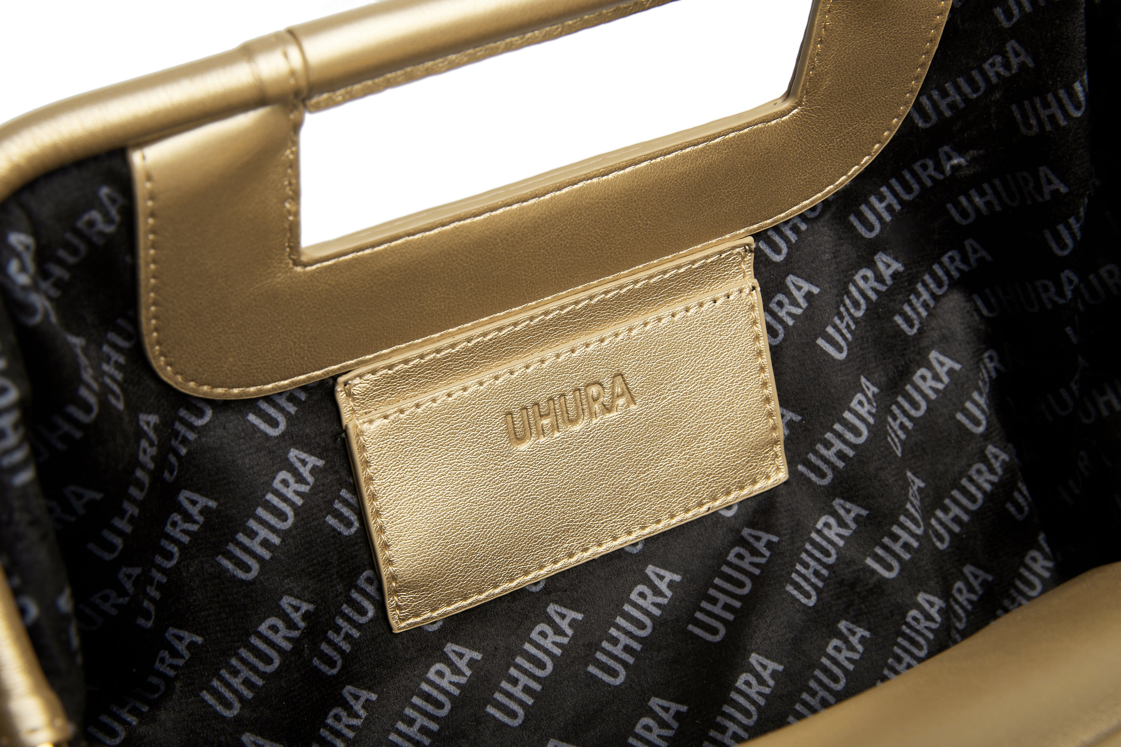 Gold clutch extra large bag