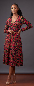 Midi print dress