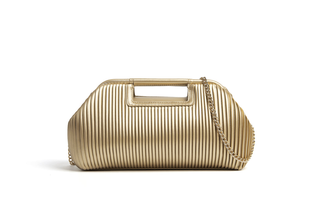 Gold clutch extra large bag