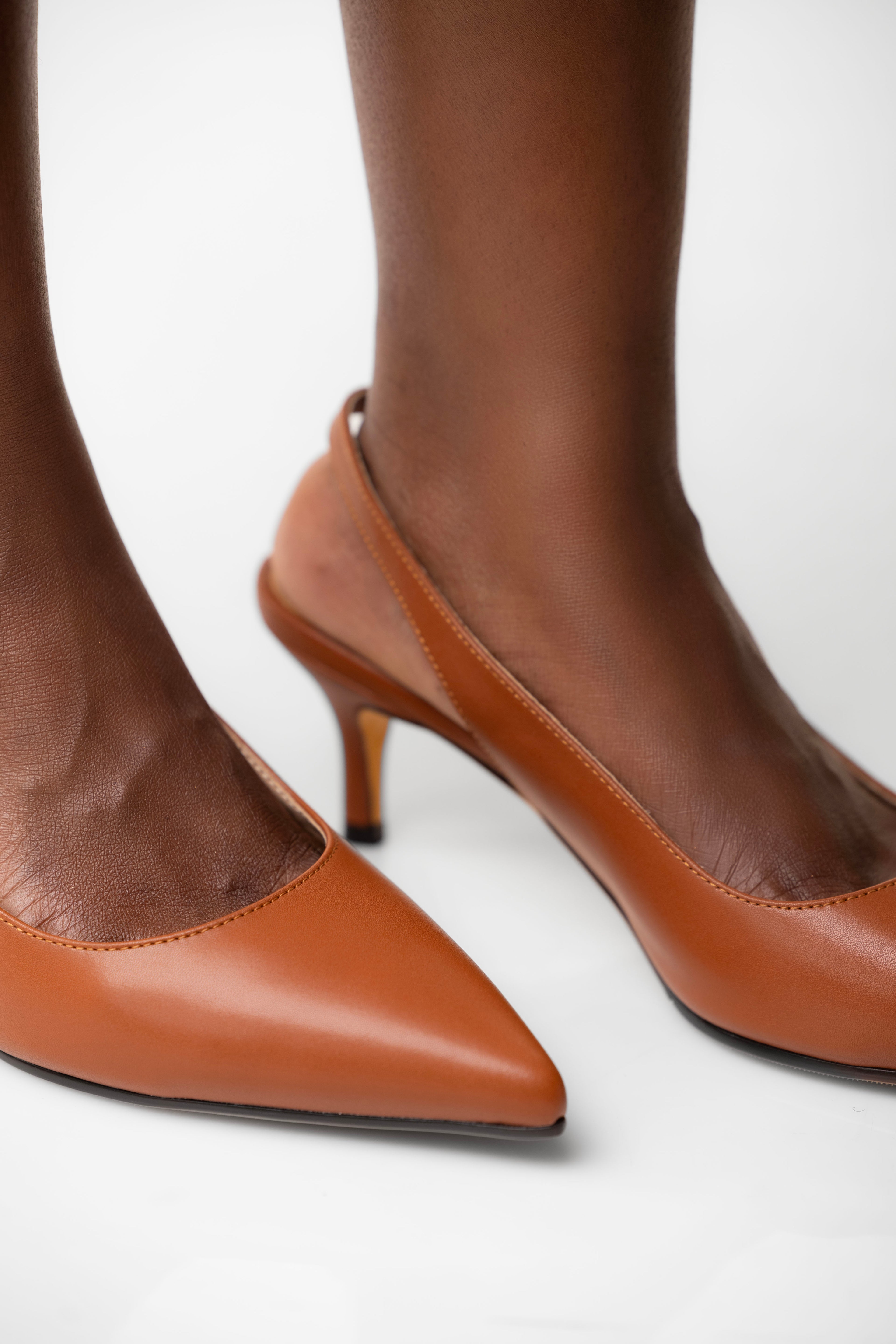 Tan court heels