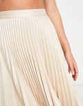 Cream pleated skirt