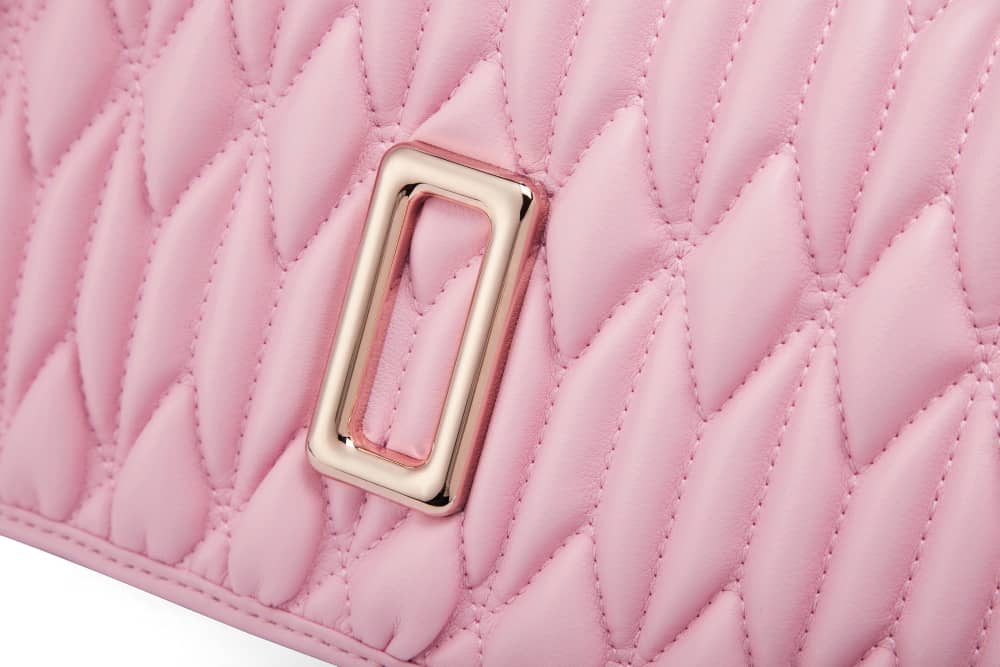 Baby pink Ruched bag