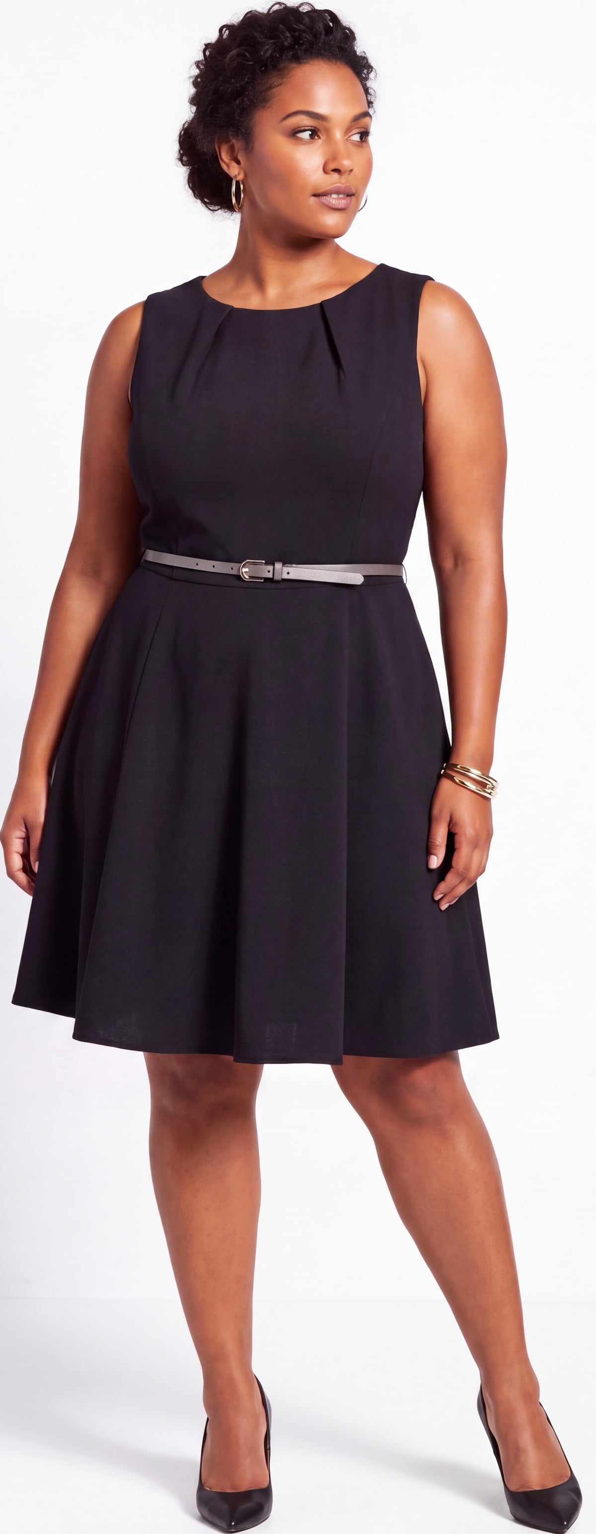 Black skater dress
