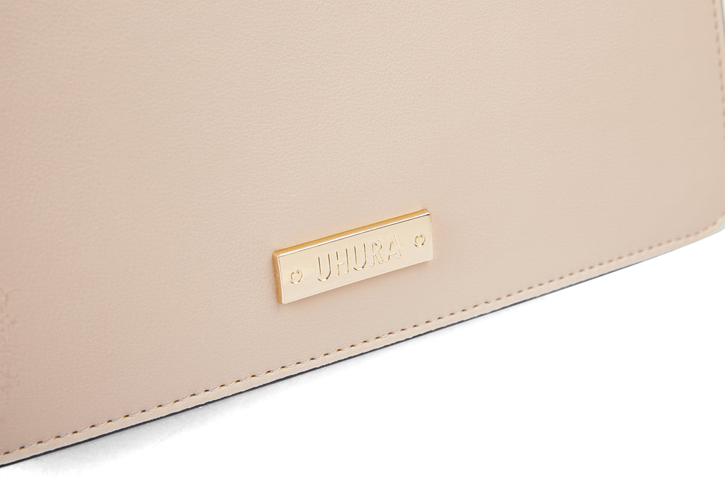 Nude buckle bag