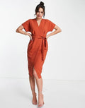 Mud wrap dress