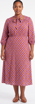 Print midi dress