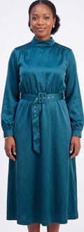 Midi teal dress
