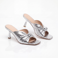 Silver knot mules