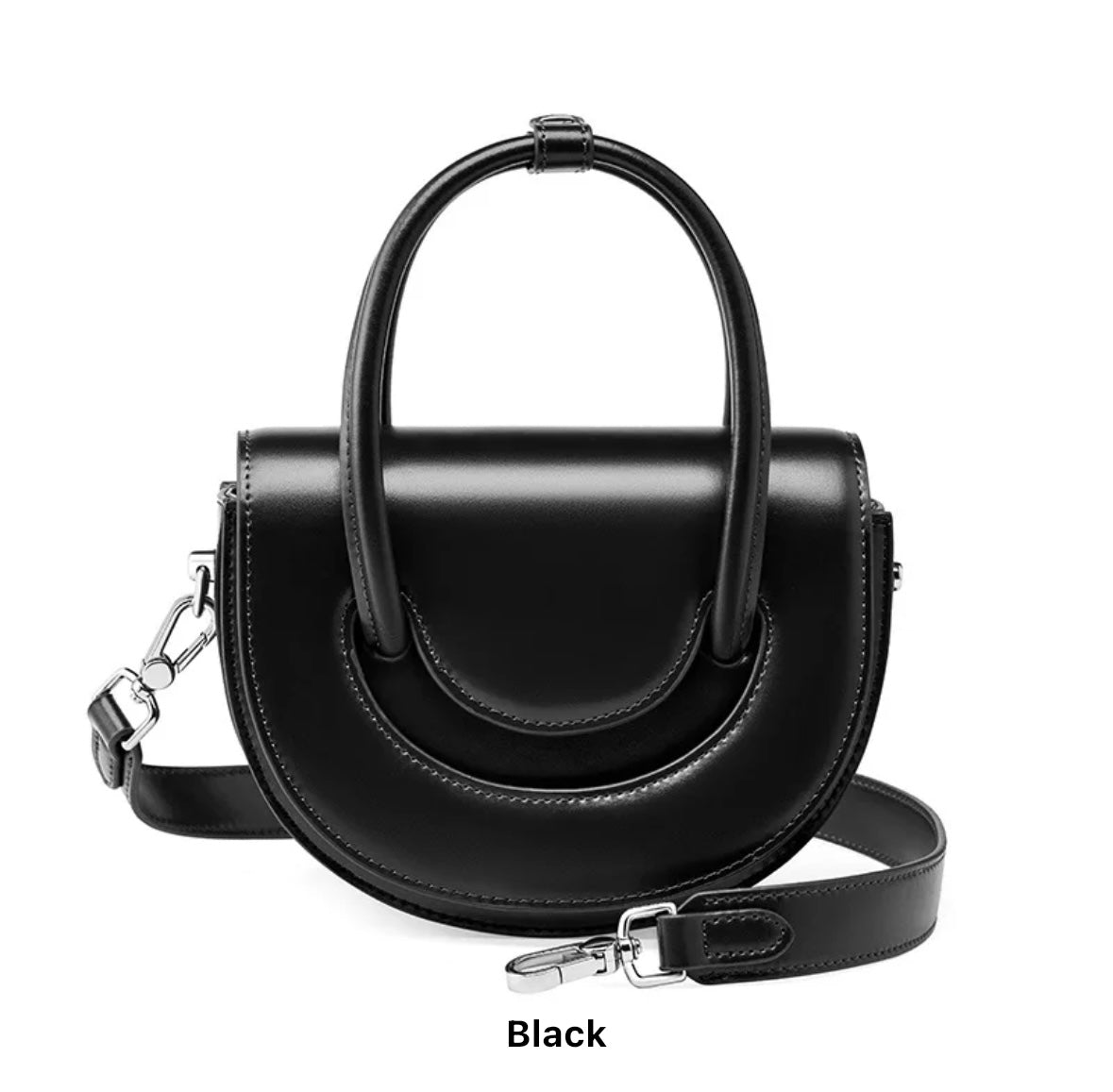 BLACK MINI MOON BAG